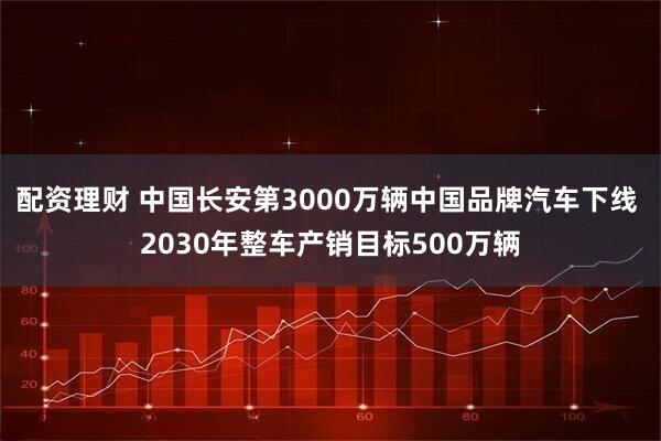 配资理财 中国长安第3000万辆中国品牌汽车下线 2030年整车产销目标500万辆